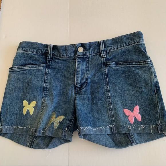 Polo Ralph Lauren Pants - Ralph Lauren, Denim jean shorts with butterfly decals. size 6. Colorful.…